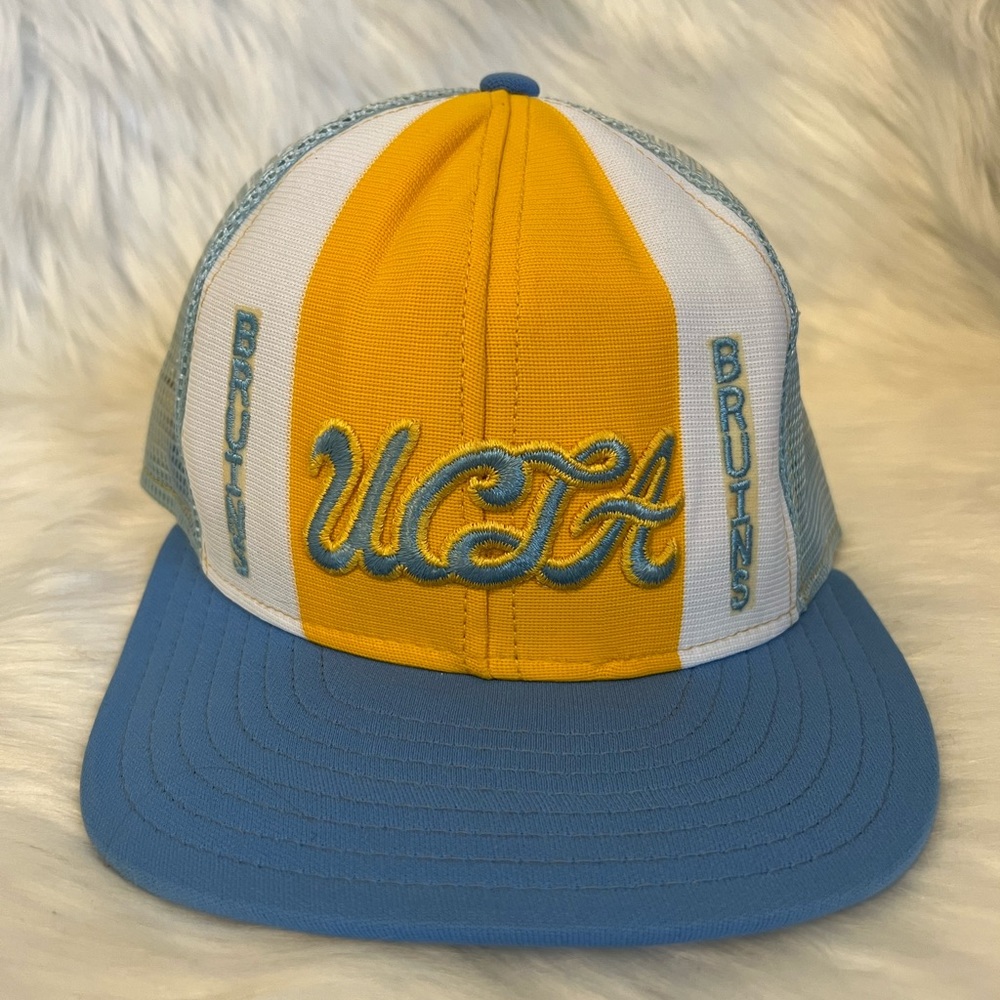 Lucky Stripes Size Lg Trucker Hat Snap Back U.c.l.a. Bruins